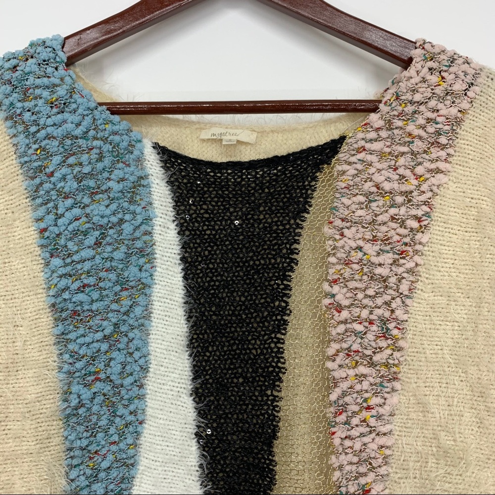 Mystree Unique Print Metallic Mesh Popcorn Soft E… - image 3